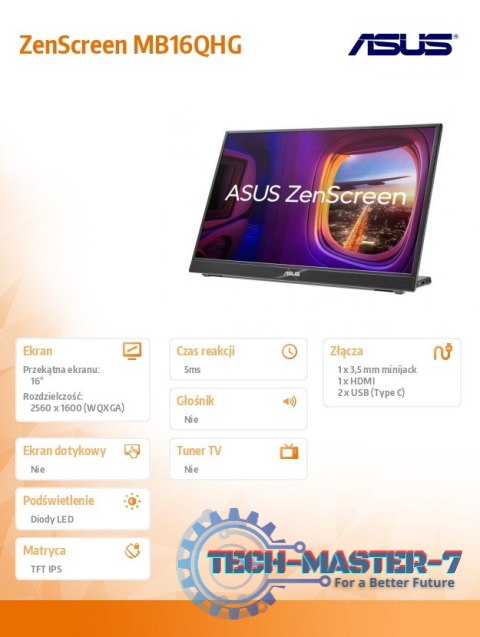 Monitor 16 cali MB16QHG Monitor 16 cali MB16QHG
