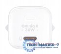 PA-B1L White Omnia II Mini ładowarka sieciowa 1xUSB-C PowerDelivery 30W 5A