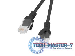 PATCHCORD KAT.5E 0.5M CZARNY FLUKE PASSED LANBERG 10-PACK