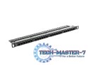 Patch Panel 24 Port 0.5U Kat.5E czarny