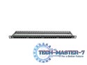 Patch Panel 24 Port 0.5U Kat.5E czarny