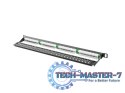 Patch Panel 24 Port 0.5U Kat.5E czarny