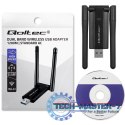 Szybki bezprzewodowy adapter USB DUAL Wi-Fi 2 x 2dBi | Standard AC | USB 3.0 | 1200Mbps