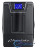 Zasilacz awaryjny UPS POWERWALKER LINE-INTERACTIVE 800VA SCL 2X PL 230V, RJ11/45 IN/OUT, USB, LCD