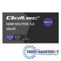 Aktywny rozdzielacz Splitter 2 x HDMI 4K x 2K | 6Gb/s | 60Hz