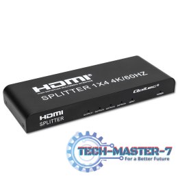 Aktywny rozdzielacz Splitter 4 x HDMI 4K x 2K | 6Gb/s | 60Hz