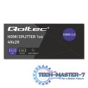 Aktywny rozdzielacz Splitter 4 x HDMI 4K x 2K | 6Gb/s | 60Hz