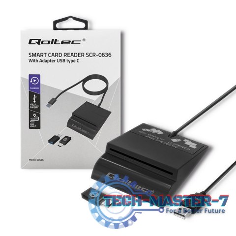 Inteligentny czytnik chipowych kart ID SCR-0636 | USB typu C Inteligentny czytnik chipowych kart ID SCR-0636 | USB typu C