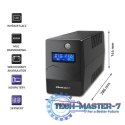 Zasilacz awaryjny UPS | Monolith | 650VA | 360W | LCD | USB | RJ45