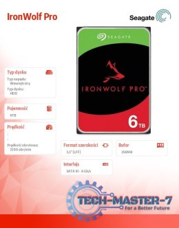 Dysk IronWolfPro 6TB 3.5