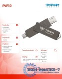Dysk zewnętrzny SSD 512GB PVP30 Duo Compact 1000/1000 MB/s USB 3.2 USB-C