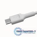 Kabel USB-C-USB-C PowerFlex 100W silikonowy 1.2m biały