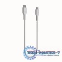 Kabel USB-C-USB-C PowerFlex 100W silikonowy 1.2m biały