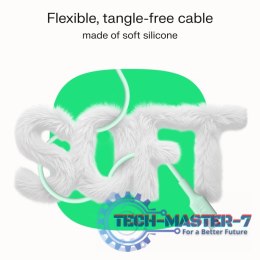 Kabel USB-C-USB-C PowerFlex 100W silikonowy 1.2m czarny