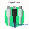 Kabel USB-C-USB-C PowerFlex 100W silikonowy 1.2m czarny