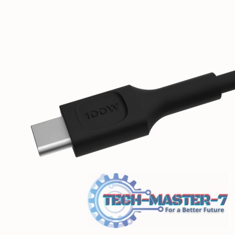 Kabel USB-C-USB-C PowerFlex 100W silikonowy 1.2m czarny Kabel USB-C-USB-C PowerFlex 100W silikonowy 1.2m czarny