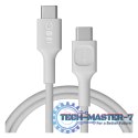 Kabel USB-C-USB-C PowerStream 100W oplot 1,2m biały