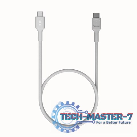 Kabel USB-C-USB-C PowerStream 100W oplot 1,2m biały Kabel USB-C-USB-C PowerStream 100W oplot 1,2m biały