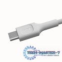 Kabel USB-C-USB-C PowerStream 100W oplot 1,2m biały