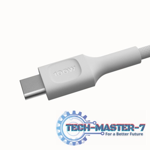 Kabel USB-C-USB-C PowerStream 100W oplot 1,2m biały Kabel USB-C-USB-C PowerStream 100W oplot 1,2m biały