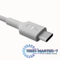 Kabel USB-C-USB-C PowerStream 100W oplot 1,2m biały