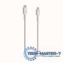 Kabel USB-C-USB-C PowerStream 100W oplot 1,2m biały