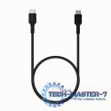 Kabel USB-C-USB-C PowerStream 100W oplot 1,2m czarny