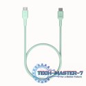 Kabel USB-C-USB-C PowerStream 100W oplot 1,2m zielony