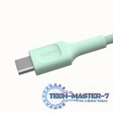 Kabel USB-C-USB-C PowerStream 100W oplot 1,2m zielony