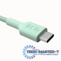 Kabel USB-C-USB-C PowerStream 100W oplot 1,2m zielony