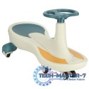 Jeździk grawitacyjny świecące koła LED z muzyką grający 76cm niebiesko-biały max 100kg