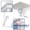 Pawilon ogrodowy namiot imprezowy handlowy altana z moskitiera biały 3 X 3 m