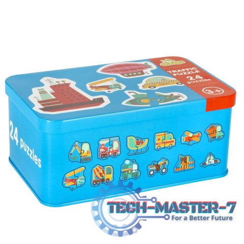 Puzzle w puszce pojazdy 24 puzzle Puzzle w puszce pojazdy 24 puzzle