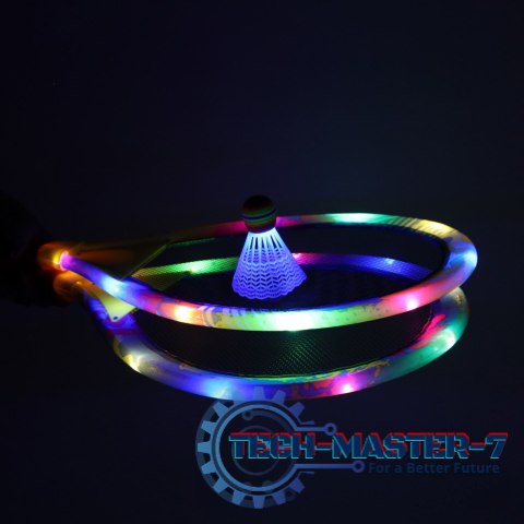Rakiety tenisowe świecące LED + lotki Rakiety tenisowe świecące LED + lotki