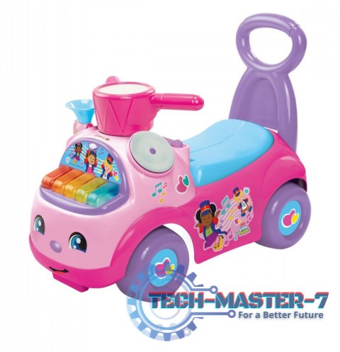 Jeździk Fisher Price Muzyczna Parada różowy Jeździk Fisher Price Muzyczna Parada różowy