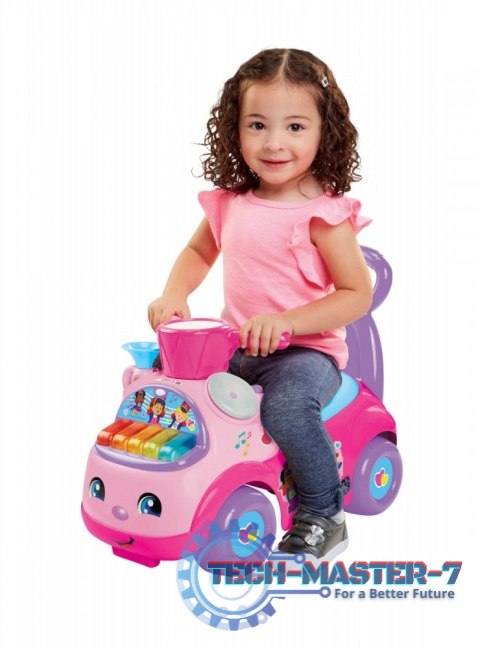 Jeździk Fisher Price Muzyczna Parada różowy Jeździk Fisher Price Muzyczna Parada różowy