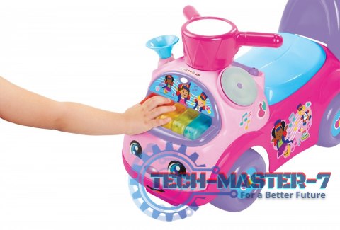 Jeździk Fisher Price Muzyczna Parada różowy Jeździk Fisher Price Muzyczna Parada różowy