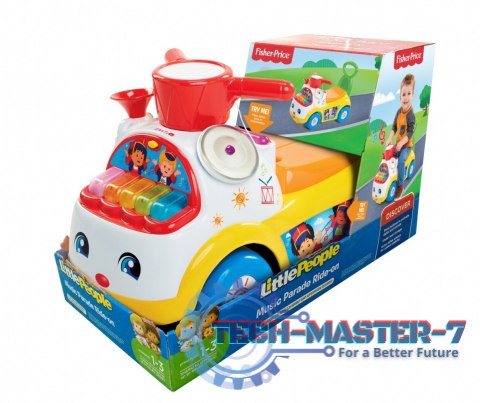 Jeździk Fisher Price Muzyczna Parada żółty