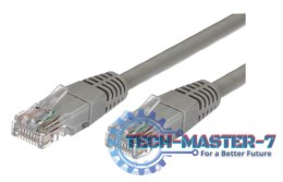 Kabel Patchcord miedziany kat.5e RJ45 UTP 2m. szary - paczka 10 sztuk