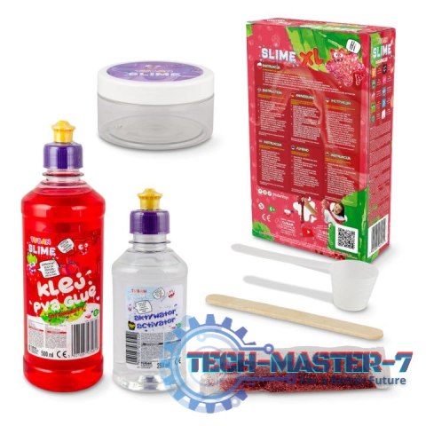 Masa plastyczna Zestaw super slime - Truskawka XL Masa plastyczna Zestaw super slime - Truskawka XL