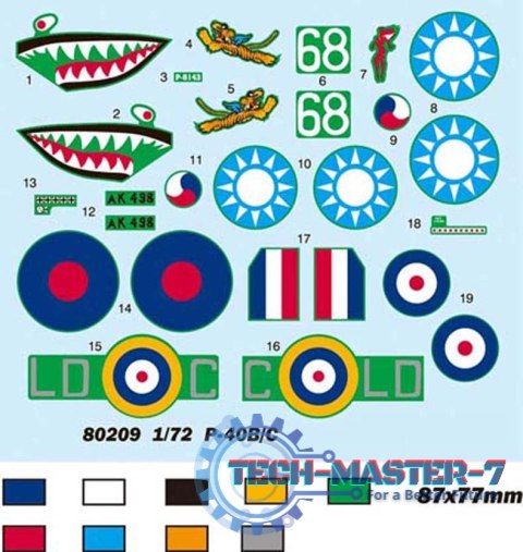 Model plastikowy P-40B/C Hawk- 81 Model plastikowy P-40B/C Hawk- 81