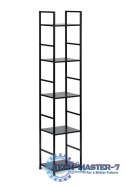 Regał drewniany nowoczesny metalowa rama LOFT 5 półek czarny ModernHome ModernHome