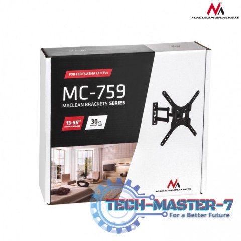 Uchwyt do TV MC-759 13-60 cali 30 kg Czarny Uchwyt do TV MC-759 13-60 cali 30 kg Czarny