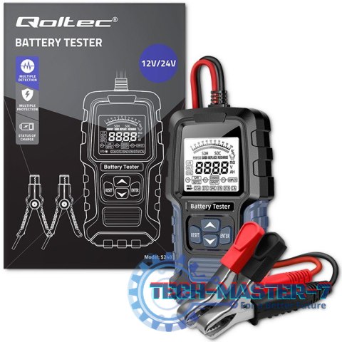 Cyfrowy tester akumulatora z wyświetlaczem LCD | 12V | 24V | 3Ah-250Ah Cyfrowy tester akumulatora z wyświetlaczem LCD | 12V | 24V | 3Ah-250Ah