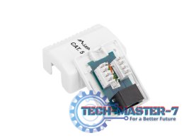 Gniazdo natynkowe RJ45 Kat.5E białe
