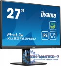 Monitor 27 cali ProLite XUB2763HSU-B1 IPS,100HZ,ECO,3ms,SLIM,HDMI,DP,2x USB3.22x2W,HAS(150mm),TCO,EPEAT