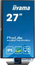 Monitor 27 cali ProLite XUB2763HSU-B1 IPS,100HZ,ECO,3ms,SLIM,HDMI,DP,2x USB3.22x2W,HAS(150mm),TCO,EPEAT