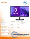 Monitor E2425HS 23.8 cala VA LED FHD/(1920x1080)/16:9/DP/HDMI/VGA/Głośniki/3Y