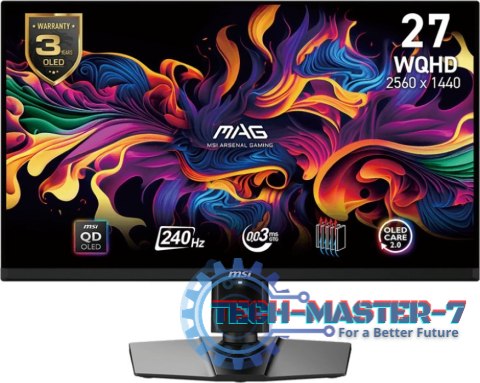 Monitor MSI MAG 271QPX QD-OLED E2 (26.5" /OLED /240Hz /2560 x 1440 /Czarny) Monitor MSI MAG 271QPX QD-OLED E2 (26.5" /OLED /240Hz /2560 x 1440 /Czarny)