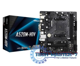 Płyta główna A520M-HDV AM4 2DDR4 HDMI/DVI/VGA M.2 mATX